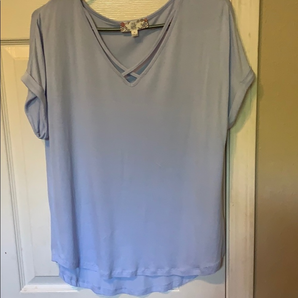 Light blue blouse